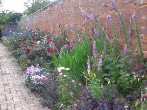 The cut flower border in spring before 2014 changes